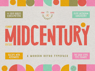 MidCentury - A Modern Retro Typeface