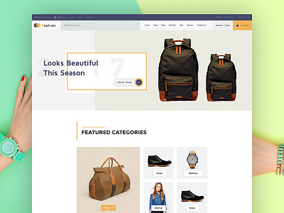 Fashion Website - First Shot in Dribbble