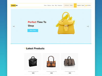 woocommerce ecommerce fashion flat layout product shop store ui ux website