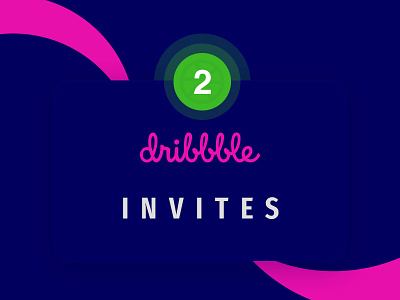 2 Dribbble Invites dribbble dribbbleinvites giveaway invitation invitations invite invites portfolio