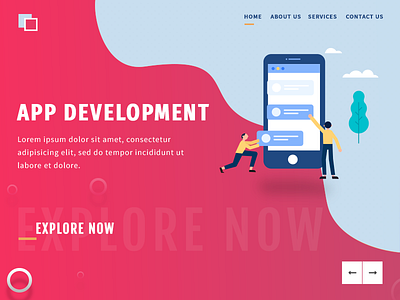 Banner app development banner illustratation mobile development ui ui design ux