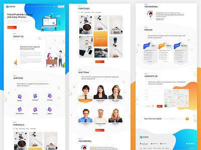 Web Agency Onepage Website app clean ecommerce fashion icon illustration interface layout testimonial ui ui ux ux vector web web agency