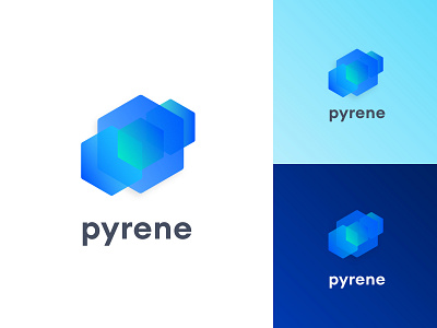 Pyrene Logo brand design system design systems identity logo molecule pyrene