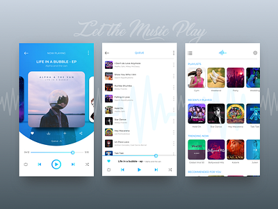 Music Player - White theme