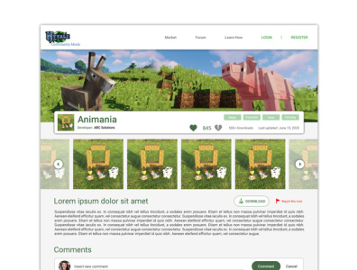 Homepage design, landing page game landing page website design