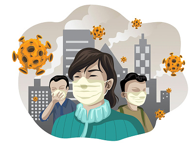 Coronavirus banner design illustration illustration art illustrations vector