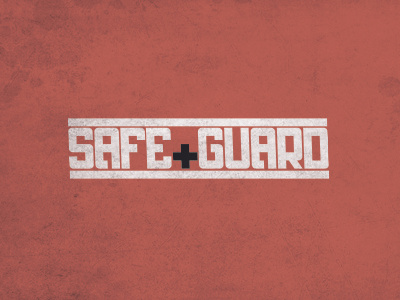 Safeguard Dribbble font guard red safe texture typeface