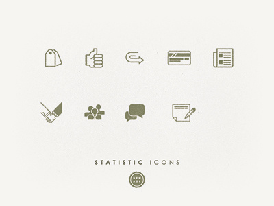 Icons for Statistics business follow icons like networking new age news online review statistics tag