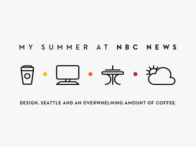 Summer Overview coffee computer icons nbc news space needle summer weather