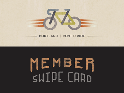 Member Card bicycle bike card freewheel icon member portland rent ride swipe