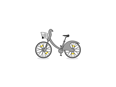 Velib illustration #fun bike cycling france fun illustration illustrator paris self-service vector velib