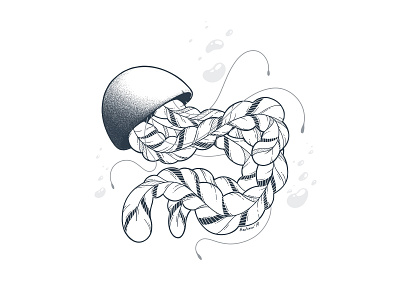 Inktober 03 graphics illustration lineart medusa procreate texture