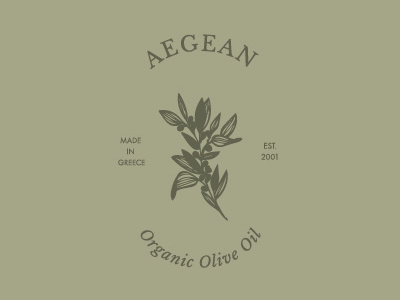 Aegean Olive Oil 1 brand identity branding logo logo design product design