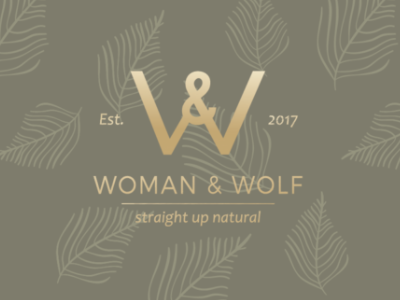 Woman & Wolf Logo Design brand identity branding logo logo design packaging design product design