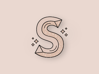 S Block Lettering icon lettering pattern type typography