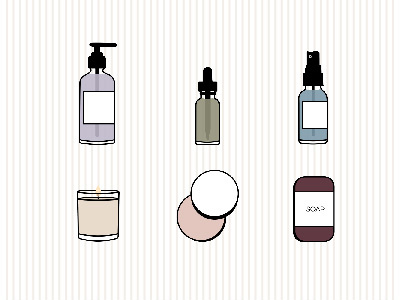 Apothecary Product Icons apothecary cosmetics design icon natural products