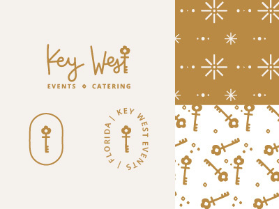 Key West Branding brand identity branding handmade icons logo logo design