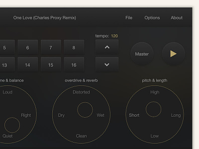 Thumpr iOS Drum Machine drum machine ios ipad music production ui design