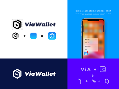 ViaWallet LOGO dribbble first logo ui