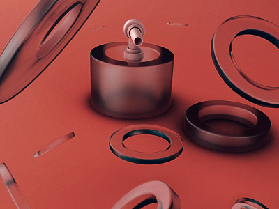 1day1stuff.😸 1dayproject 3d behance cg cinema4d compositing design minimal pink ring