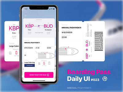 Daily UI #023 - Boarding Pass 023 daily 100 challenge ticket app ticket booking ticket design ticketing uidesign