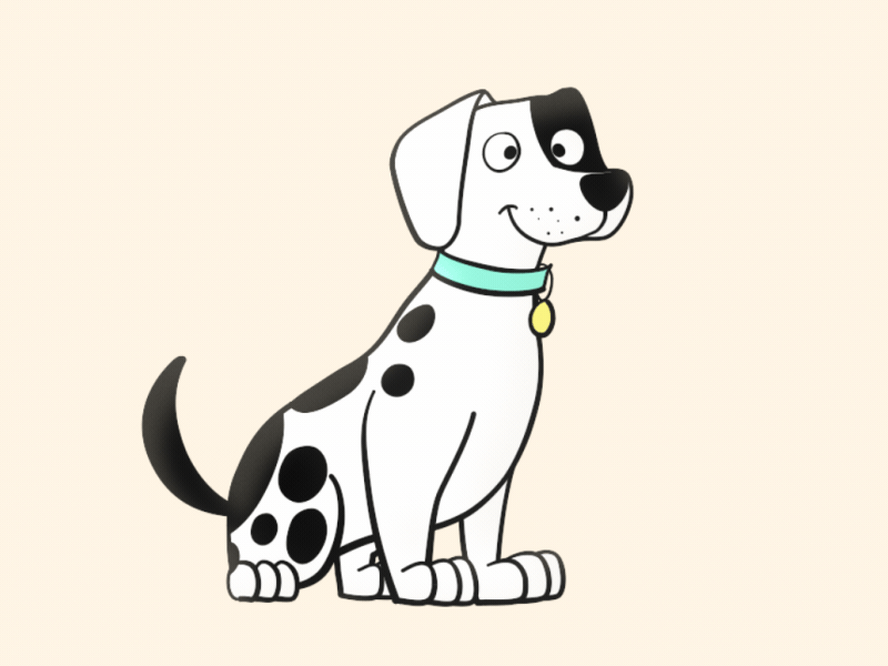 Dog 2d animation cute dog moho12 rigging