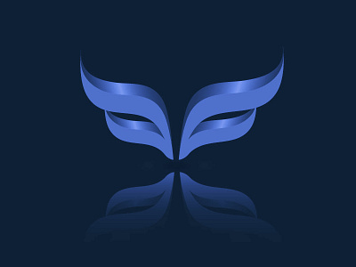 Wings, mask, vector image image logo vector wings. mask