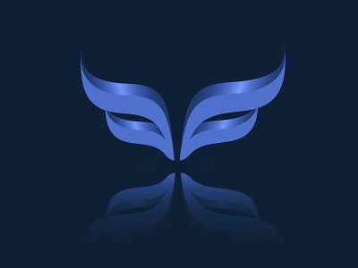 Wings, mask, vector image