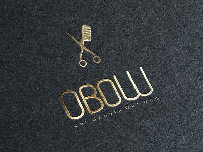 Obow - beauty salon- redesign beauty branding design hair logo style