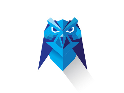 Owl - flat art design flat owl vector