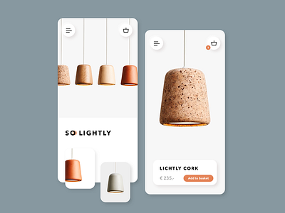 So Lightly app branding clean e commerce hello icon ios iphone lamp light logo mobile responsive shop userinterface web