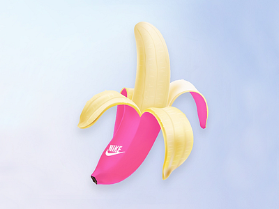Cool banana 3d banana cool design fruit nike pink