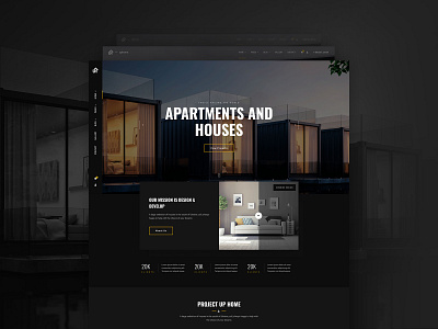 Uphome - Home Page design home homepage theme themeforest uidesign