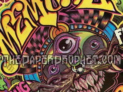 Yet Another F#@%*~g Poster Design ballpoint pen bright colorful design illustration metal music poster punk rock vector