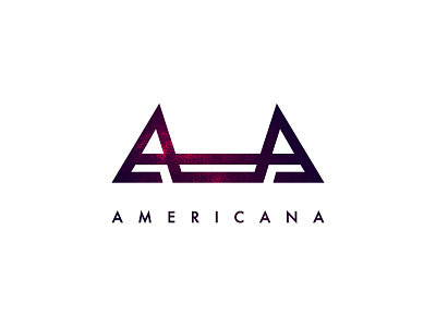 AmericanA Rock Band - Branding band branding clean clear flat geometric identity logo rock texture type