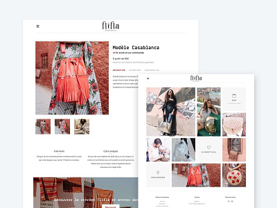 Fliflabrand, home page and product page design minimalist ui design web design website wordpress