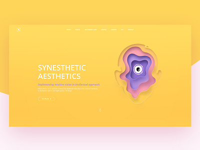 Synesthetic Aesthetics after effects animation bright c4d colors graphic design illustration interaction portfolio ui ux web design