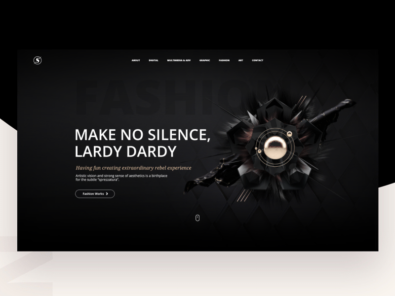 Make No Silence after effects animation bright c4d fashion graphic design illustration layout portfolio ui ux web design