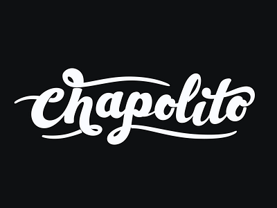 Chapolito Logo WIP lettering logo