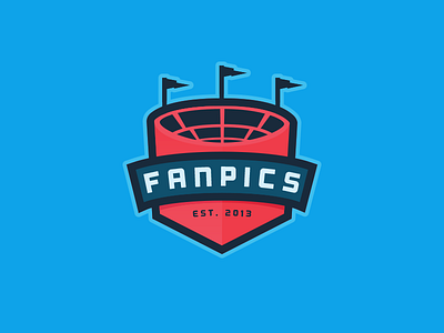 Fanpics Shield Logo crest emblem fanpics flags logo shield sports stadium