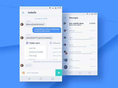 Chat UI by Jesse O'Chapo on Dribbble