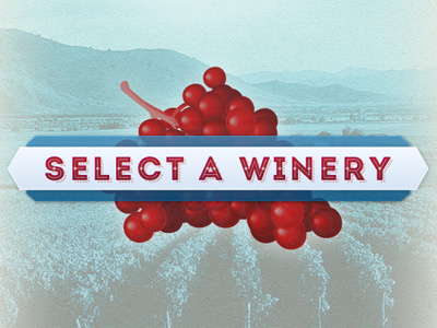 Select a Winery button app button grapes iphone wine wine country