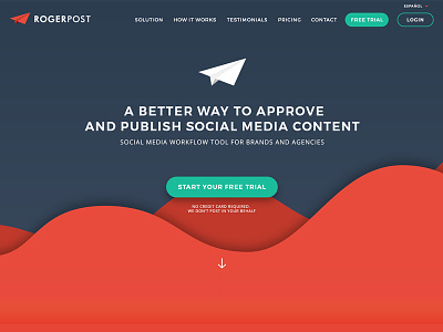 Rogerpost (Re-Design) redesign uidesign