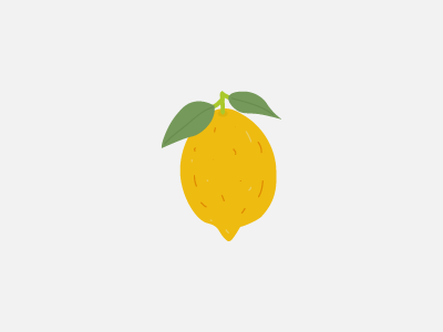 Icon A Day #01 drawing icon lemon
