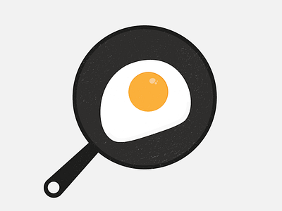 Icon A Day #03 drawing fried egg icon