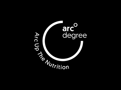 Arc Degree logo design 999watt black branding design design studio india minimal