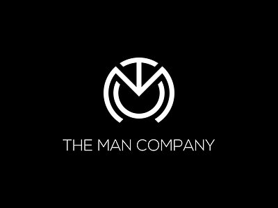 The Man Company black brand design brand identity branding log design india logo man premium tmc