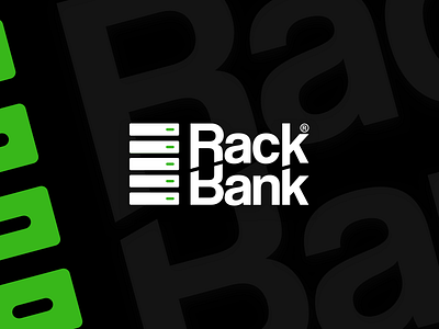 Rackbank Logo brand branding data center logo design rackbank