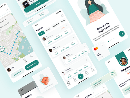 iOS Delivery App UI Elements by habitat on Dribbble