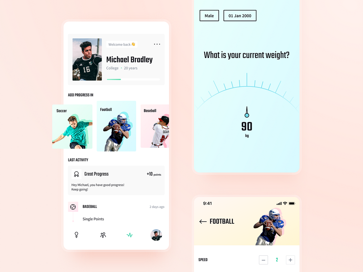 Daily Activity Tracking App by habitat on Dribbble